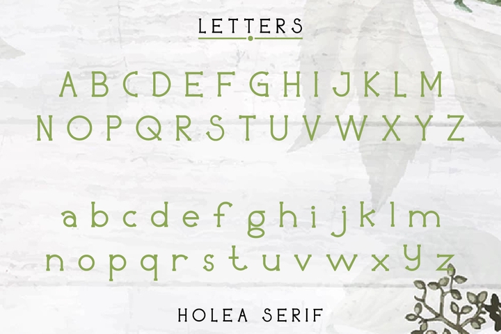 Пример шрифта Holea #2